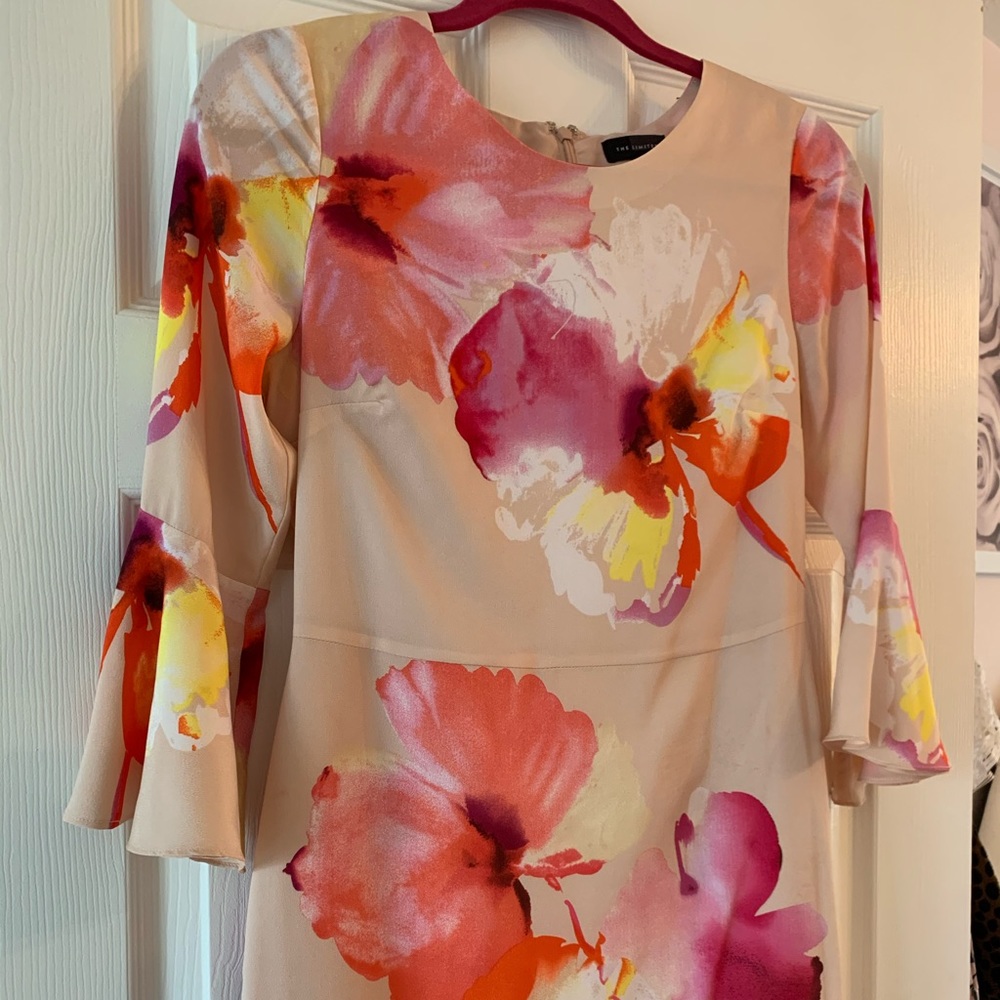 Pink floral dress